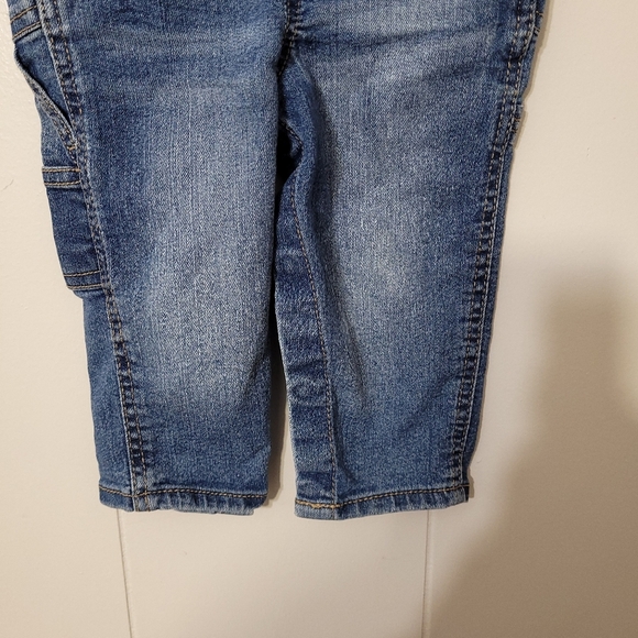 OshKosh B'gosh Denim Bib Dark Wash Overalls Size 12Months NWT - Picture 3 of 10
